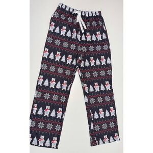 Men's Large Flannel Pajama Pants Red Black Christmas‎ Holiday Boxercraft
